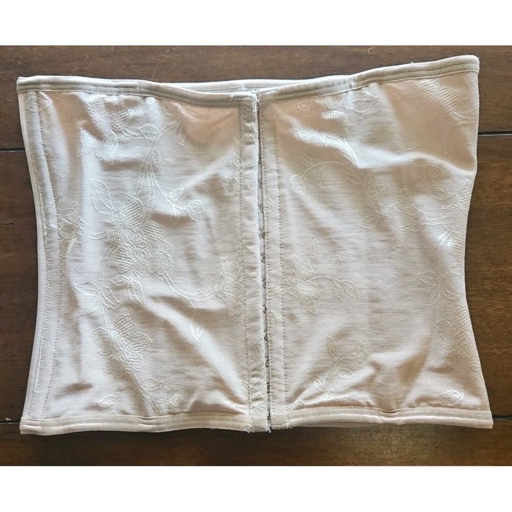 Vintage BALI 8382 Waist Trainer Corset Shaper Large Beige